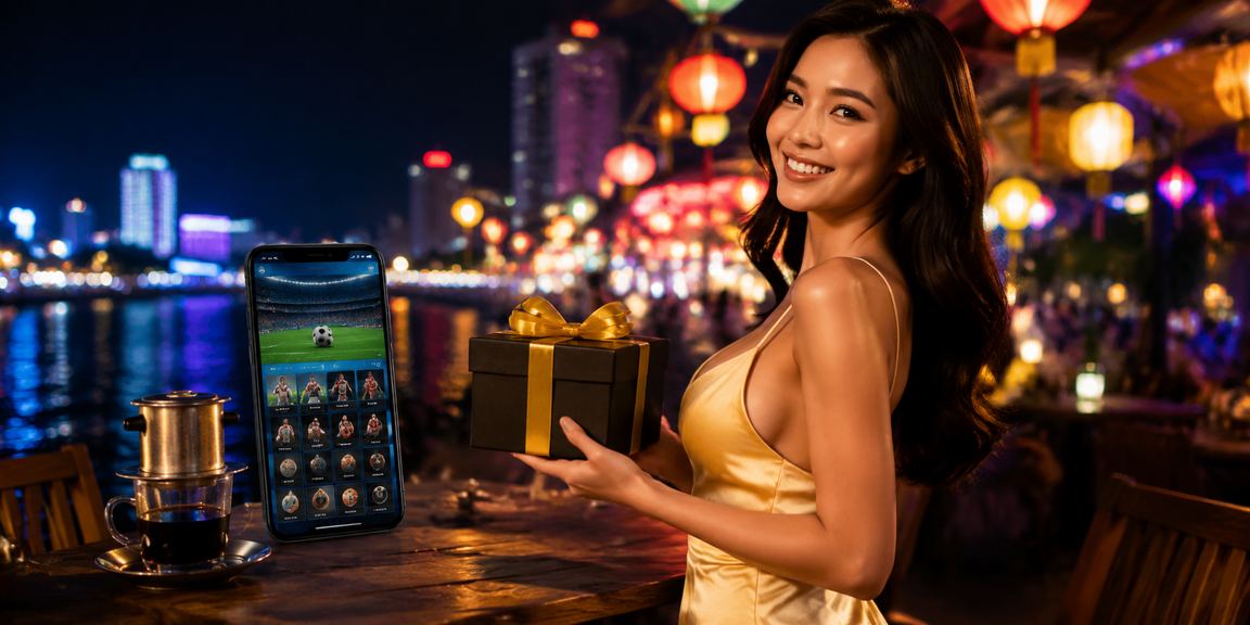 Người dùng thực hiện giao dịch cá cược thể thao bên tách cà phê tại Nha Trang